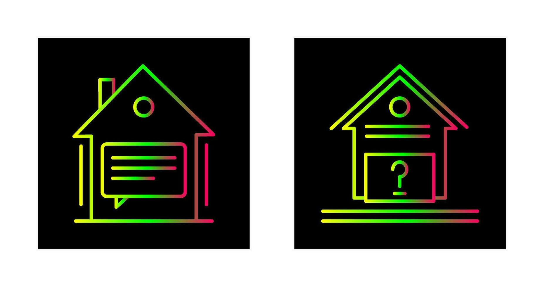 Message and Unknown Icon vector