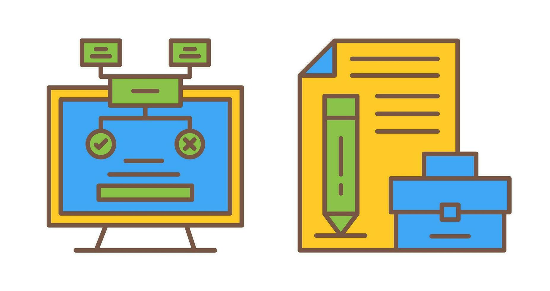 Methodology and Portfolio Icon vector