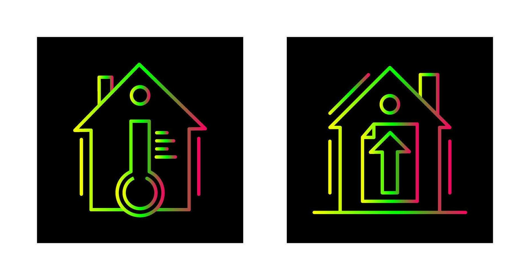 Temperature and Upload Icon vector