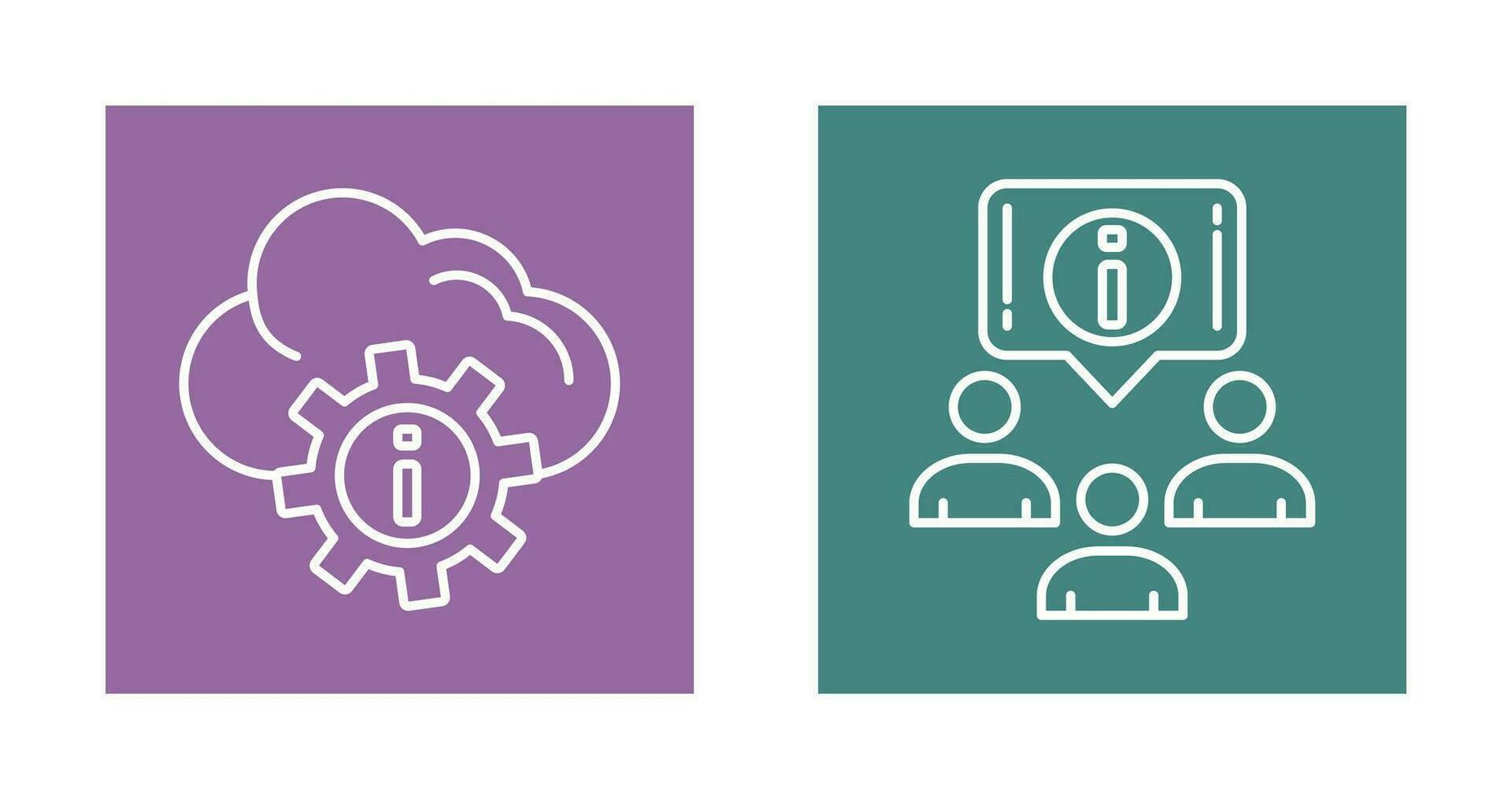 setting and information Icon vector