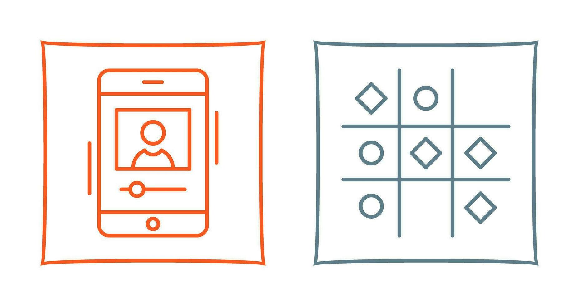 log and Tic Tac Toe Icon vector