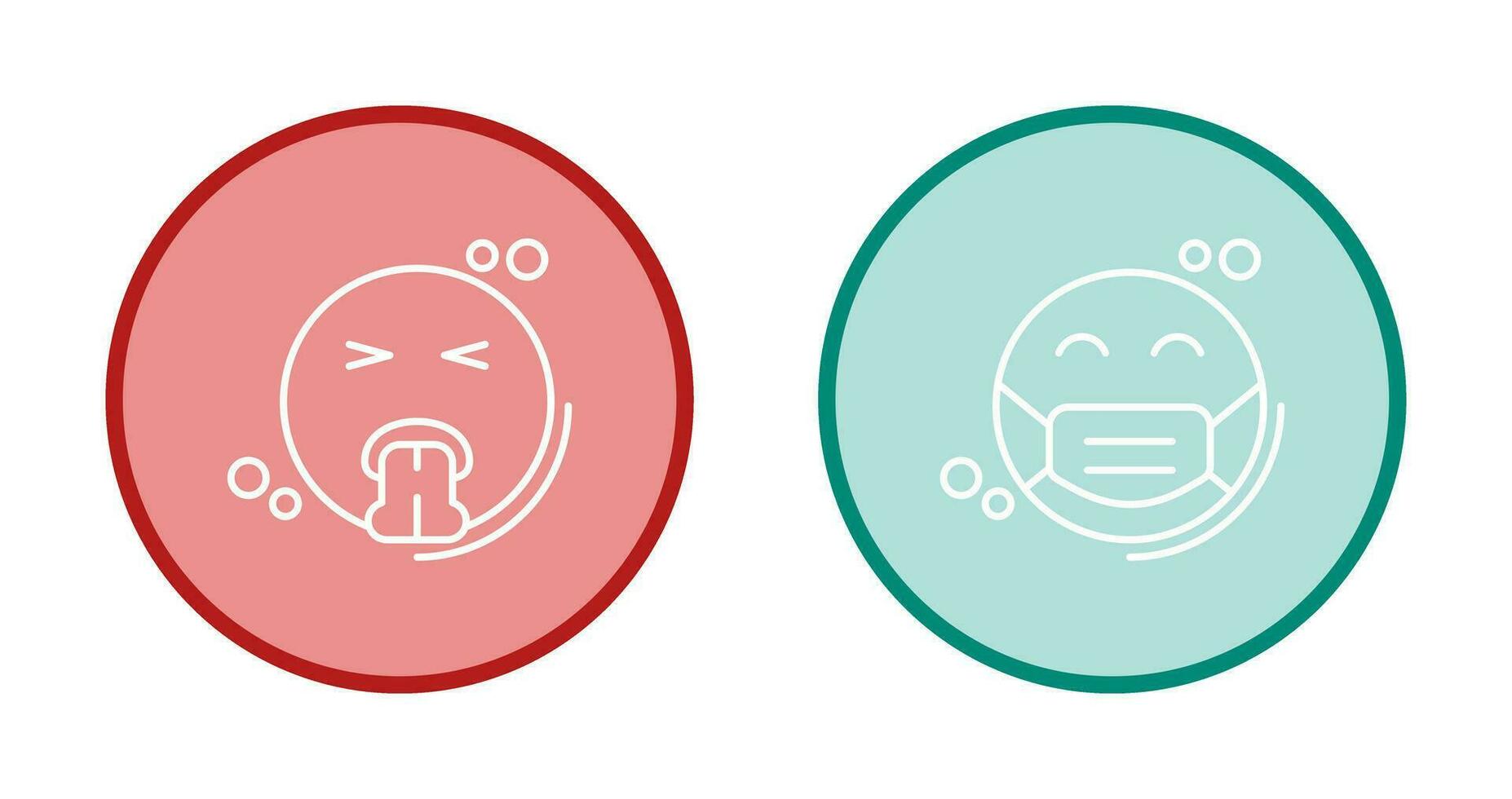 Vomit and Mask Icon vector