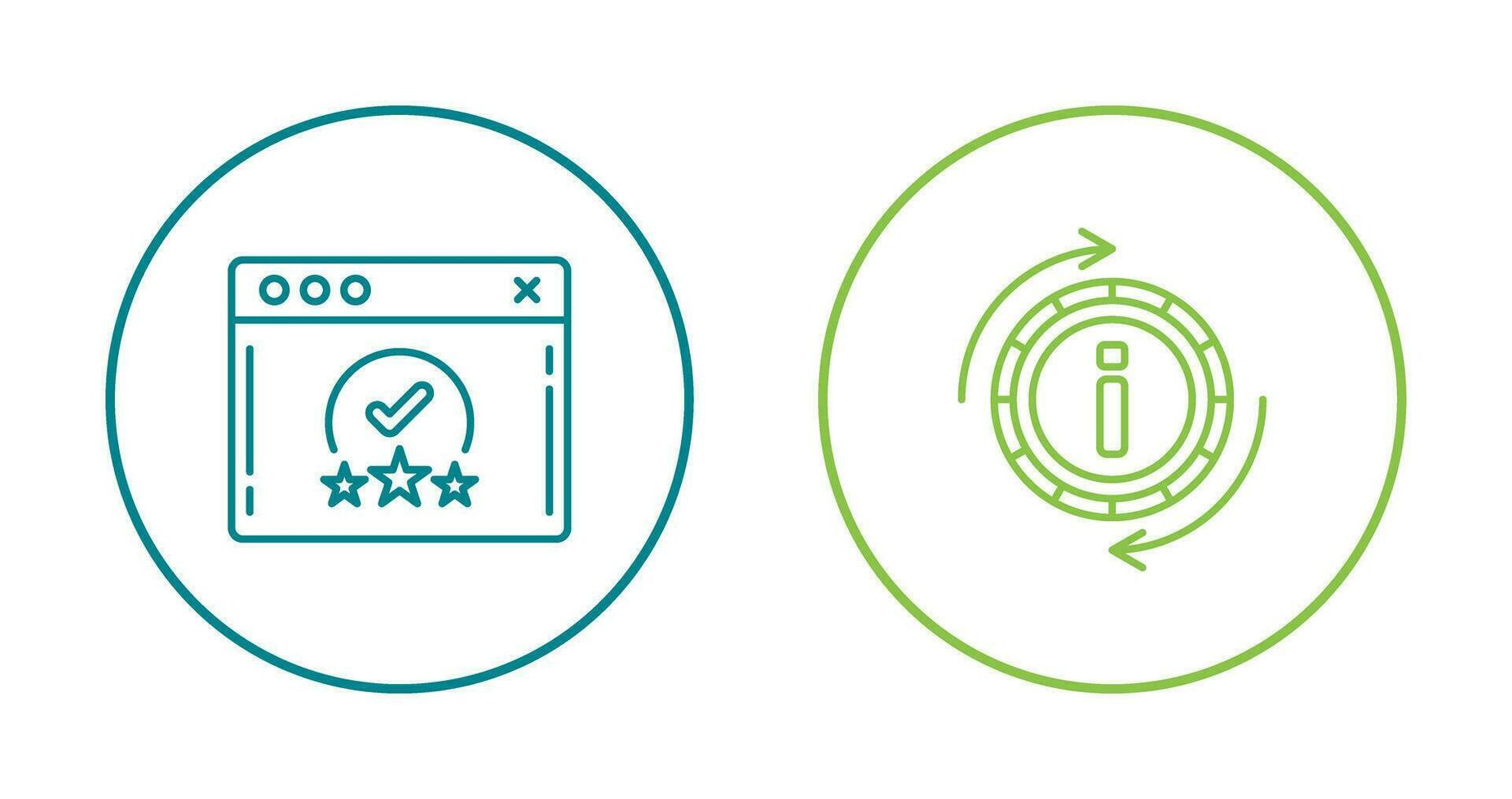 rating and refresh  Icon vector