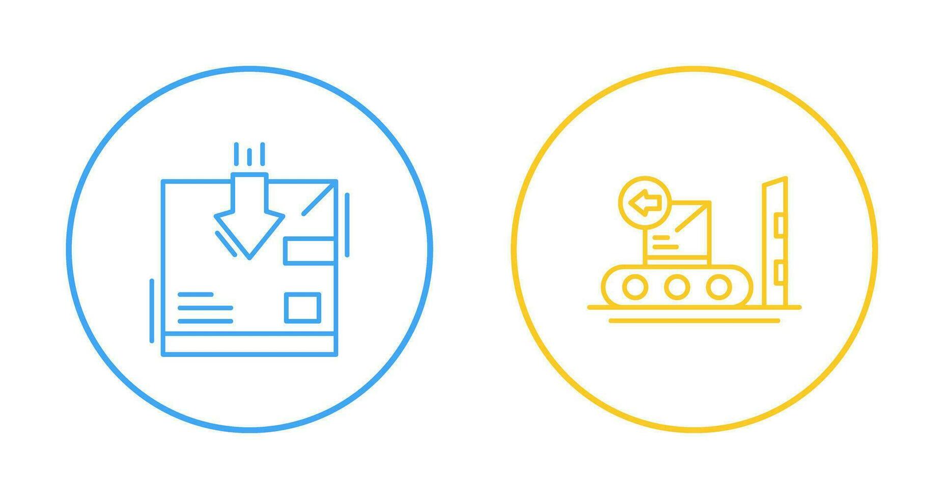return and delivery Icon vector