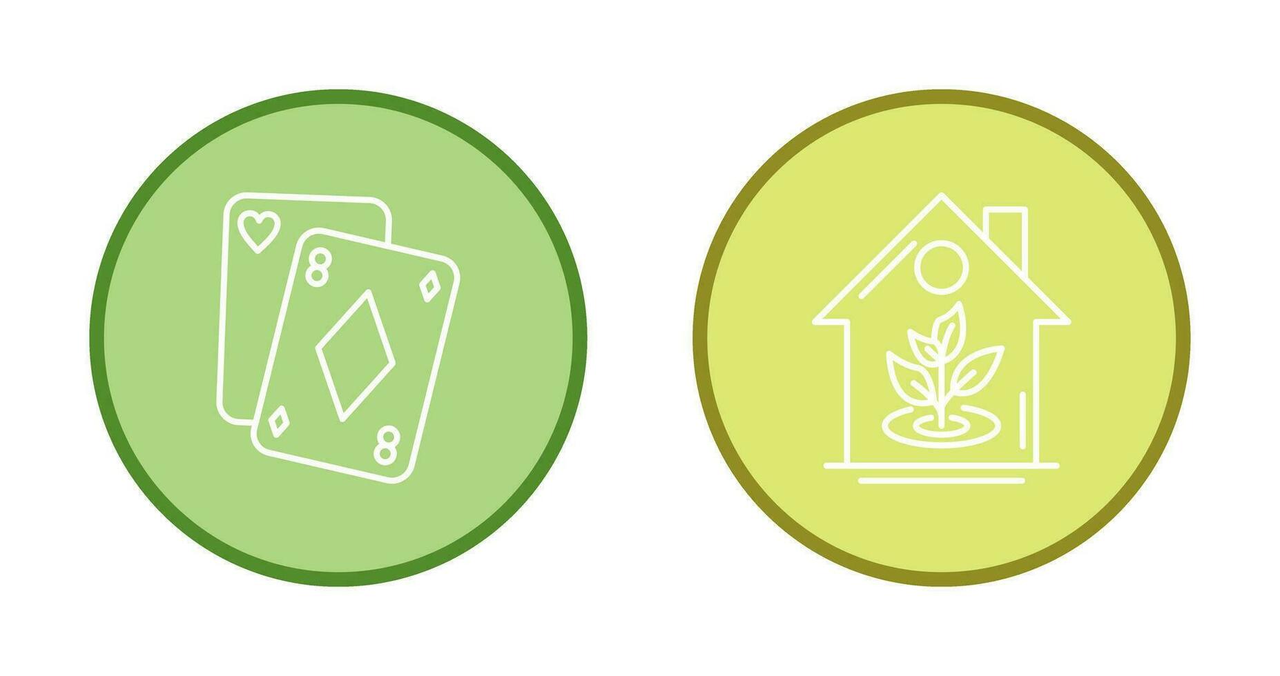 Poker and Plant Icon vector