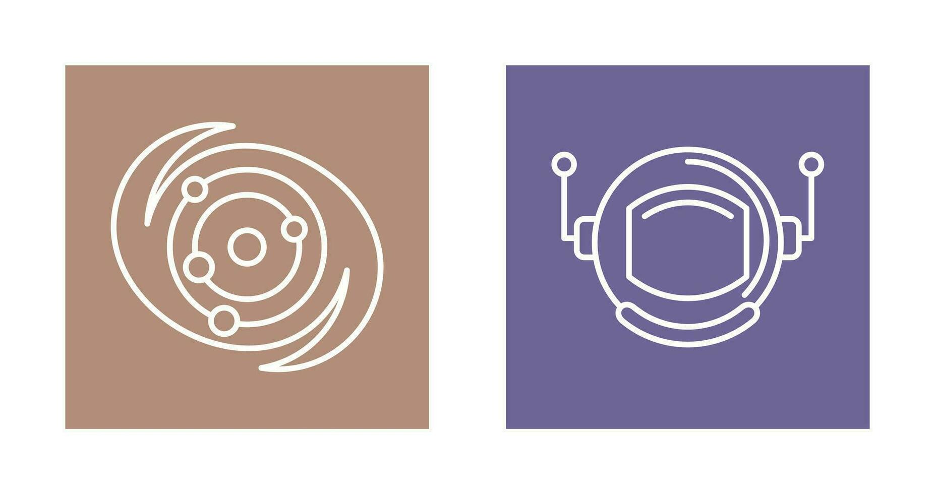 galaxy and astronaut Icon vector