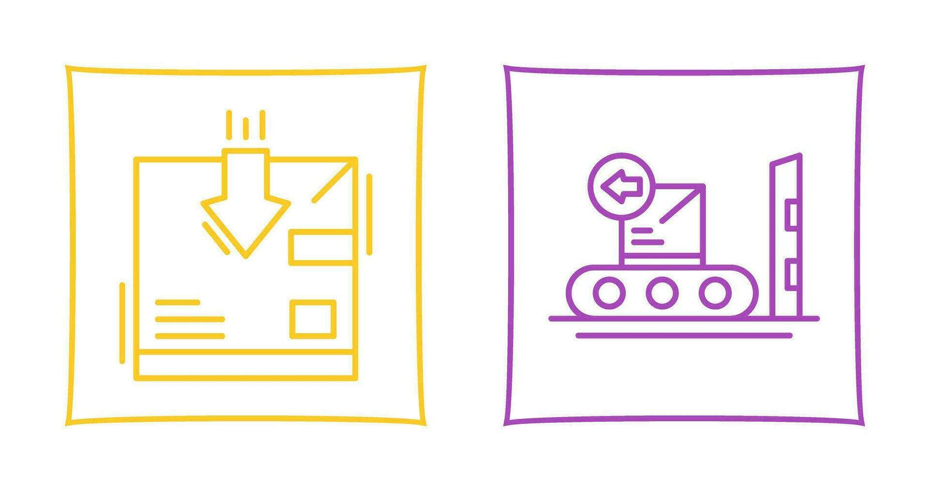 return and delivery Icon vector