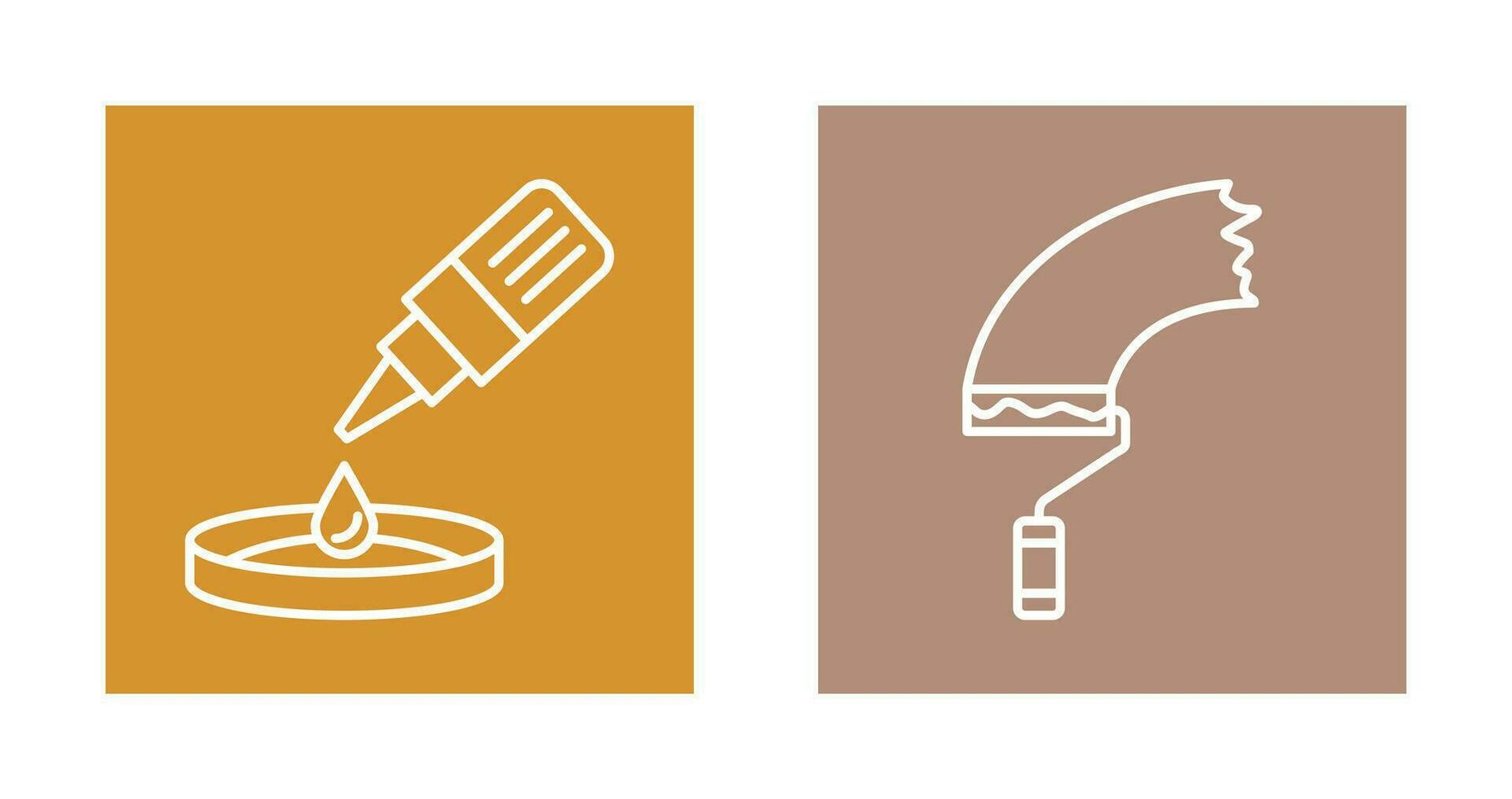 dropper and paint Icon vector