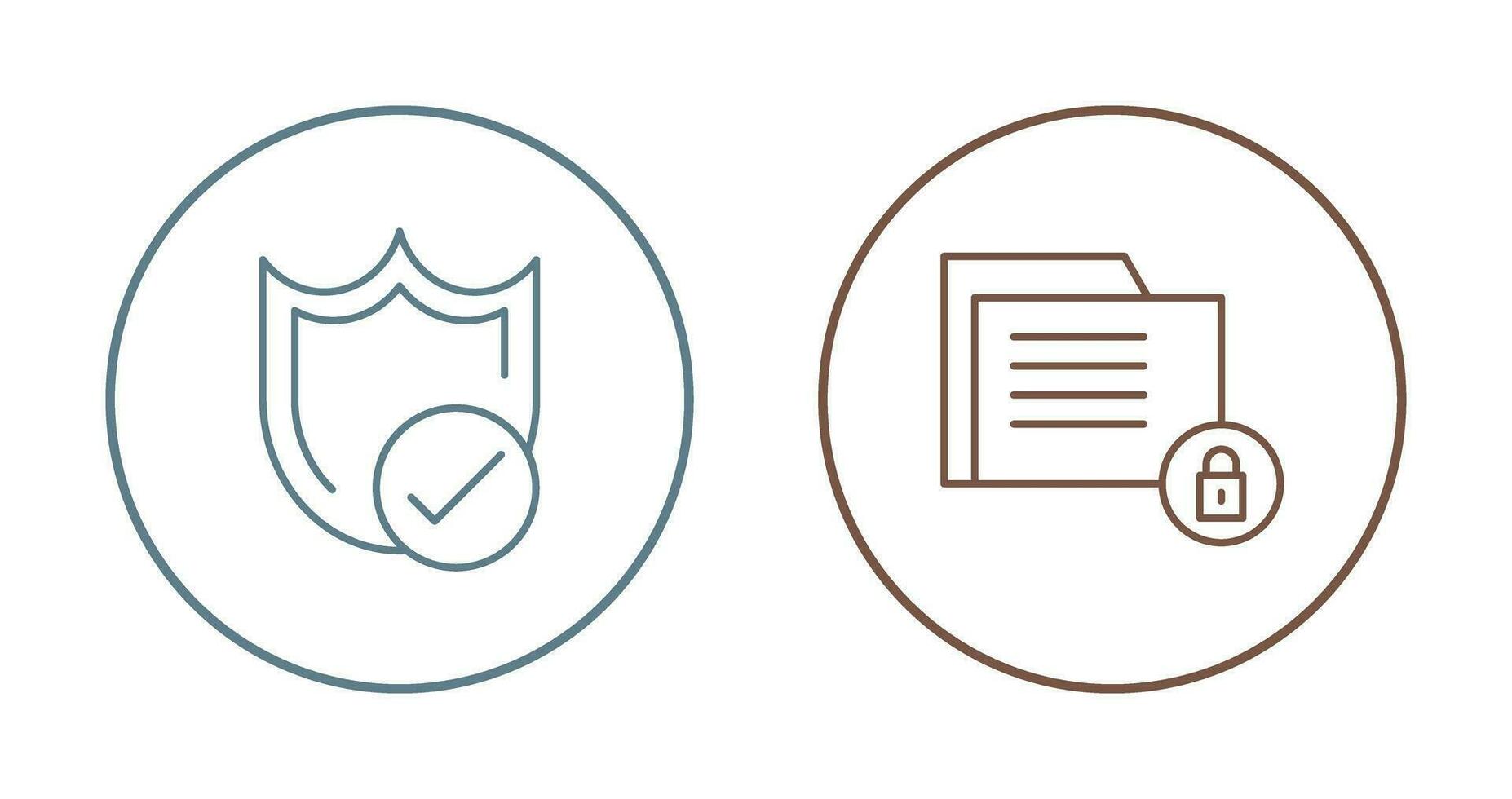 Protection and Data Security Icon vector