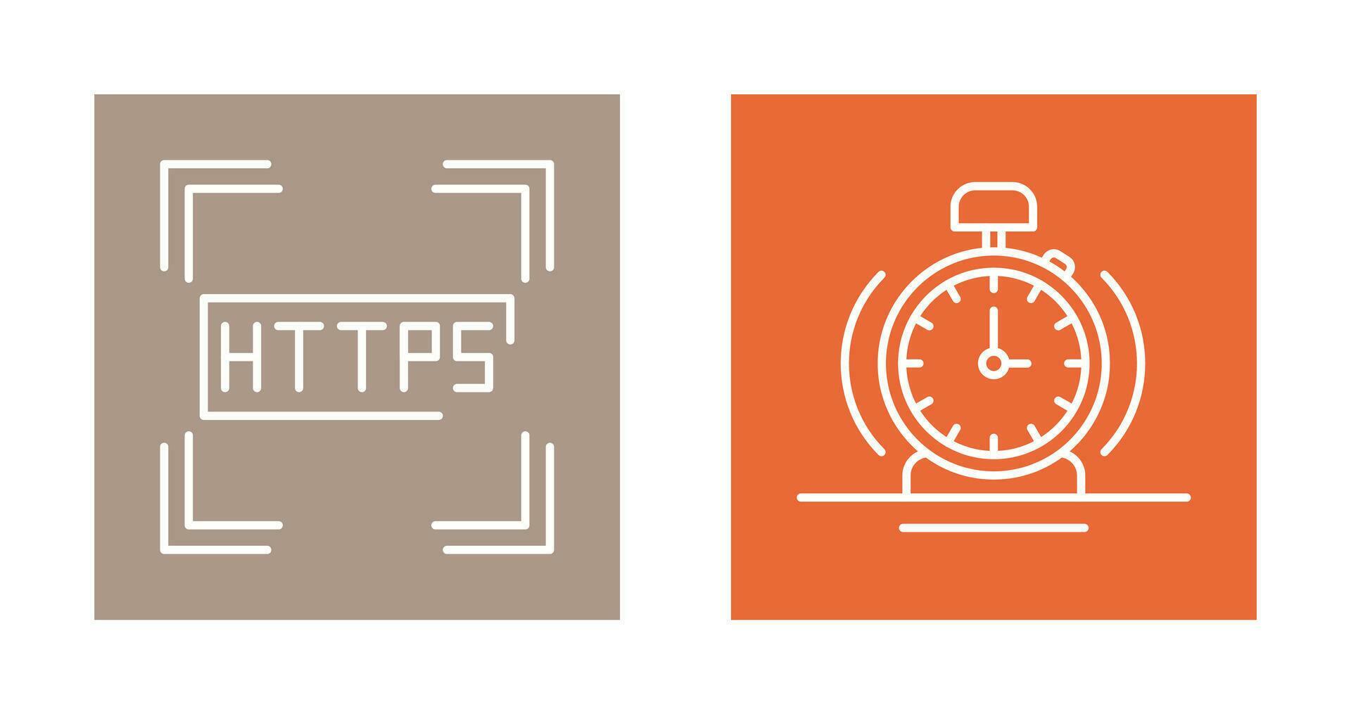 Https and Alarm Icon 33021120 Vector Art at Vecteezy