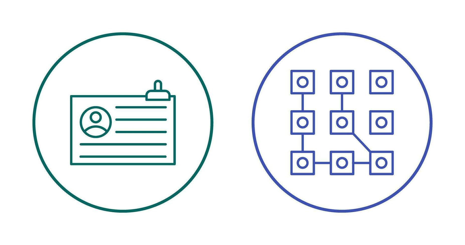 Account and Pattern Icon vector