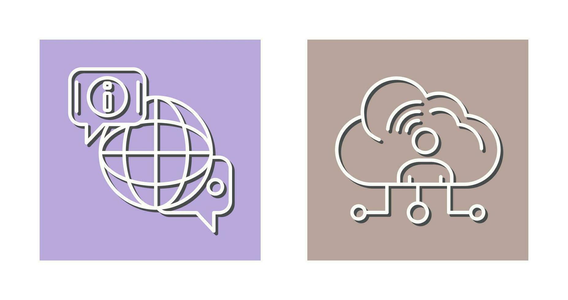 chat and network Icon vector