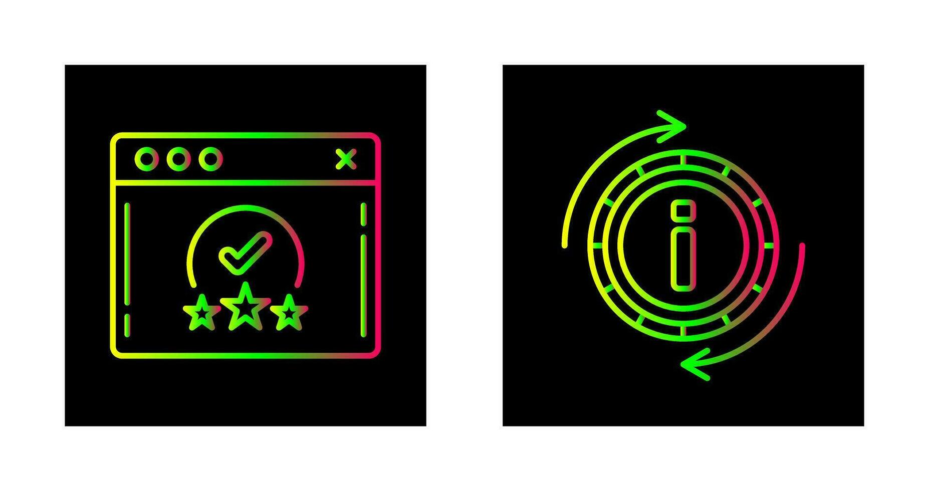 rating and refresh  Icon vector