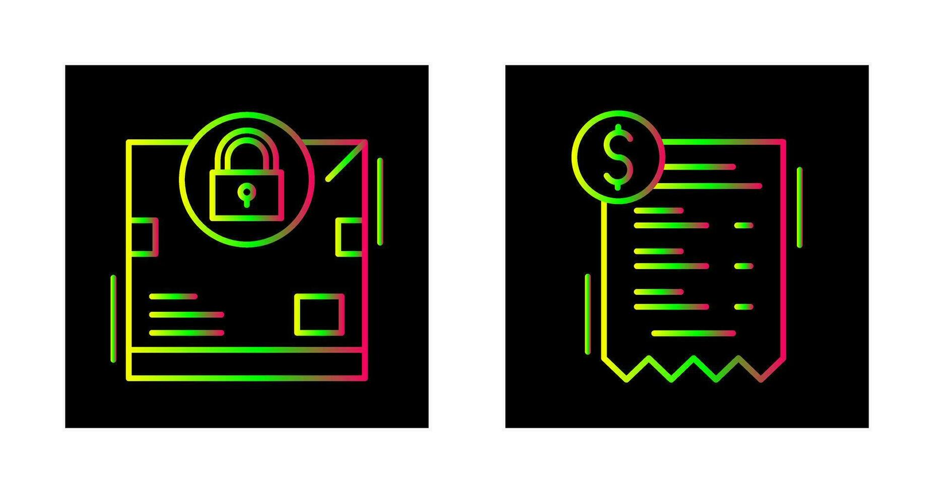 delivery and bill Icon vector