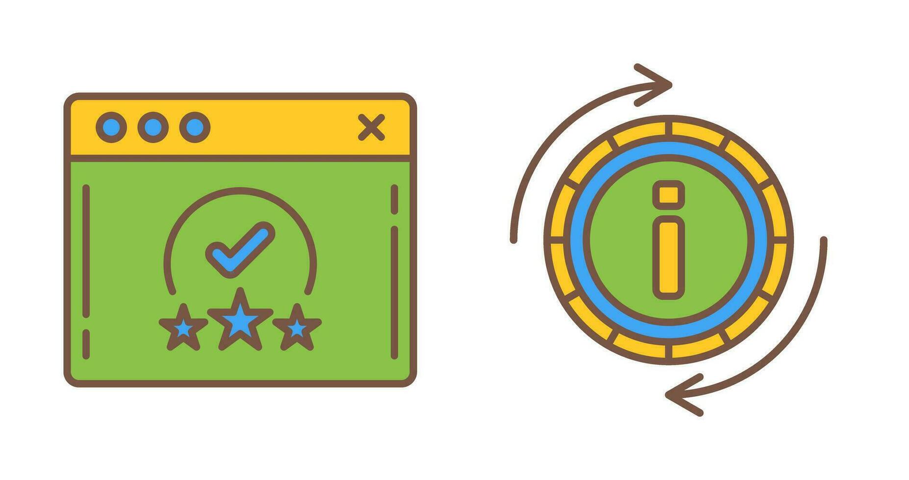rating and refresh  Icon vector