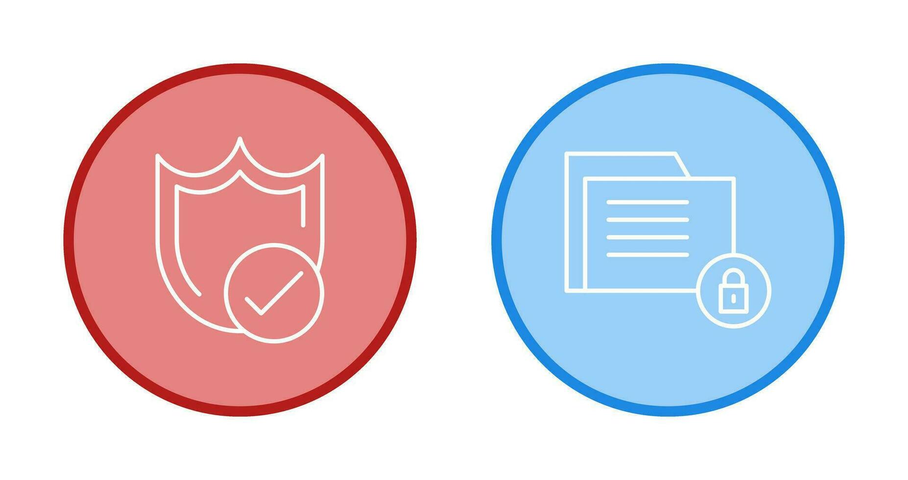 Protection and Data Security Icon vector