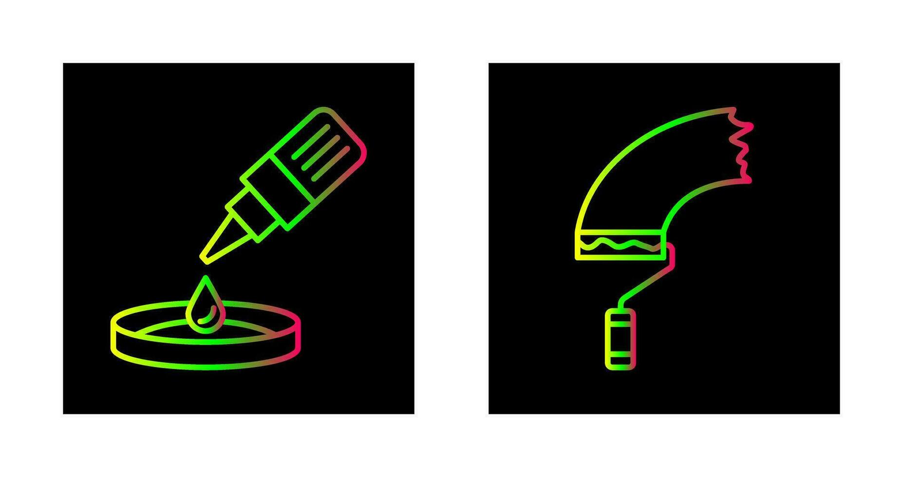 dropper and paint Icon vector