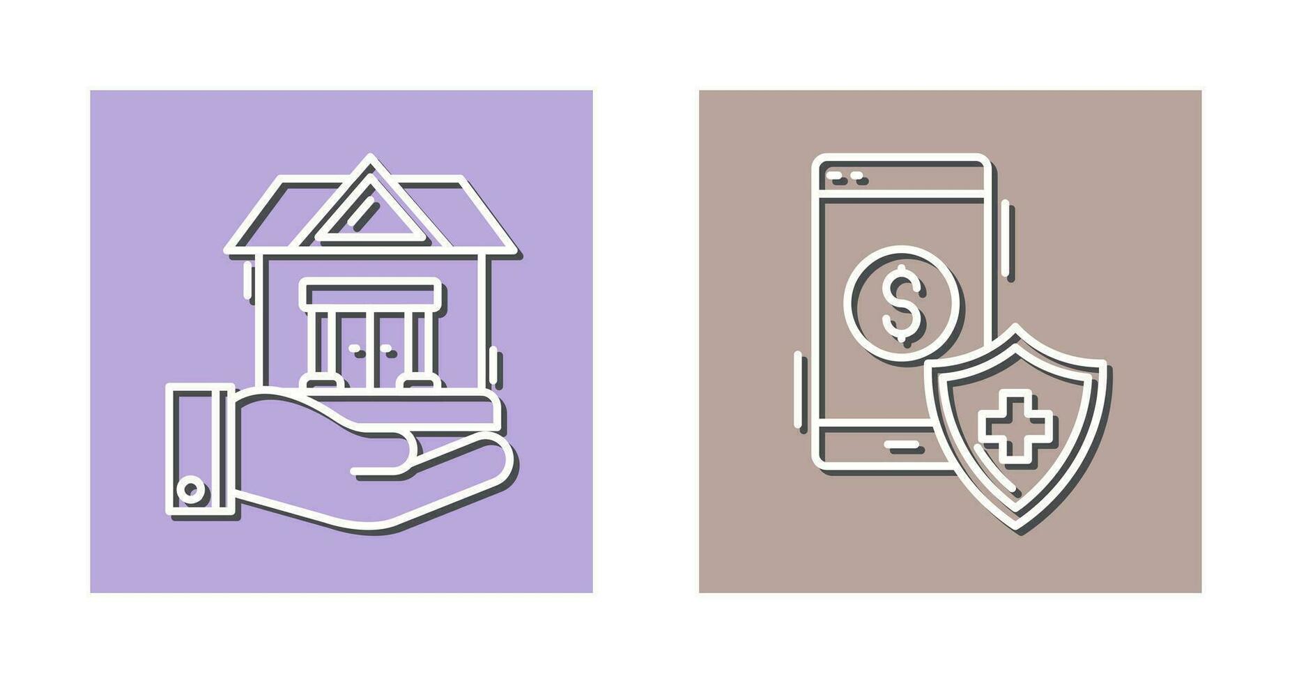 House and Smartphone Icon vector