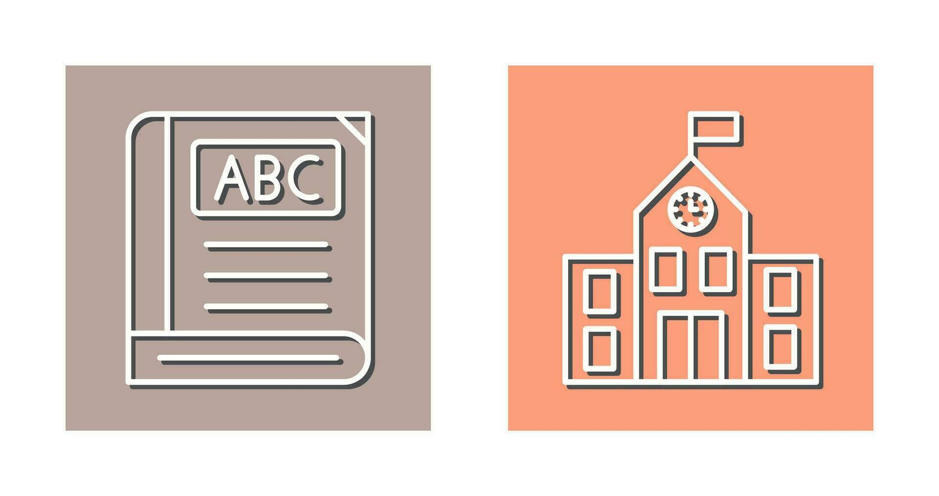 Book and School Icon vector