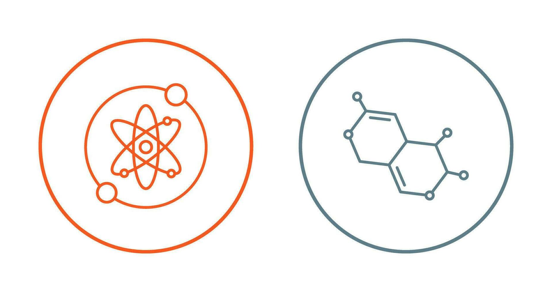 Proton and Molecule Icon vector