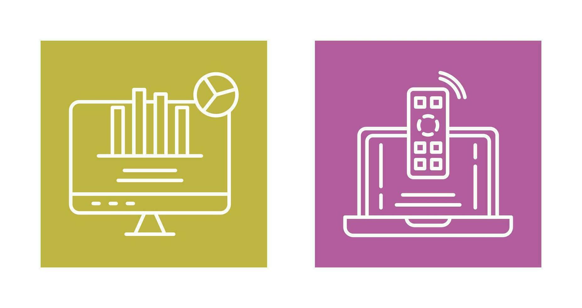 Remote and Analysis Icon vector