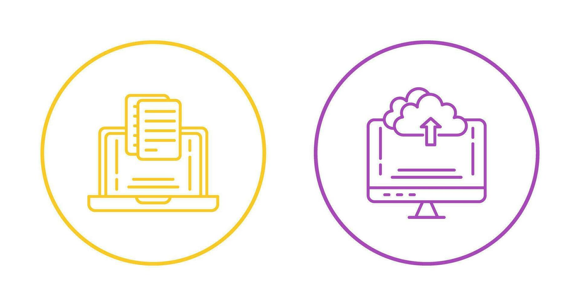 Document and Upload Icon vector
