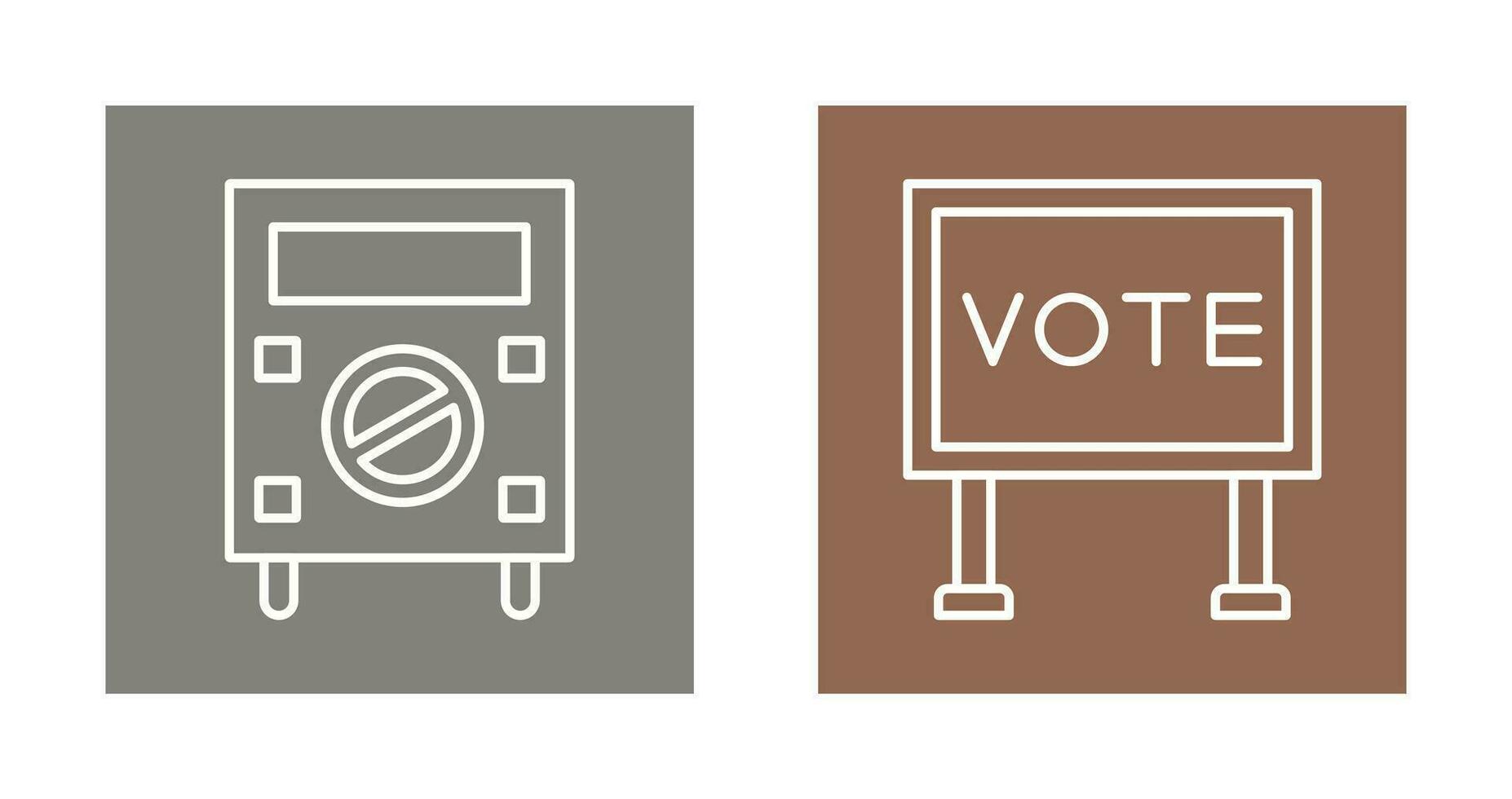 Protester and Billboard Icon vector