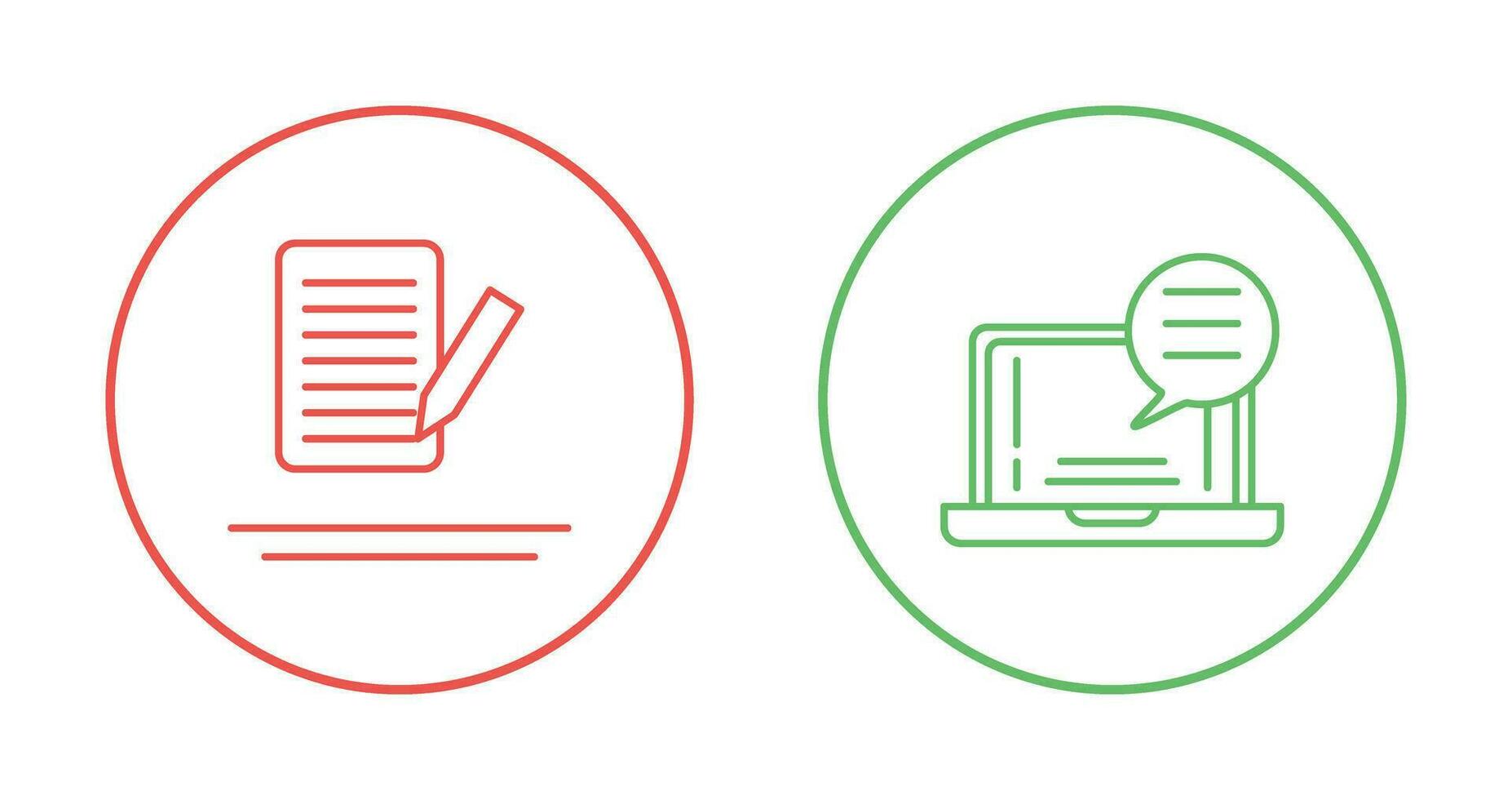 Edit and Chat Icon vector