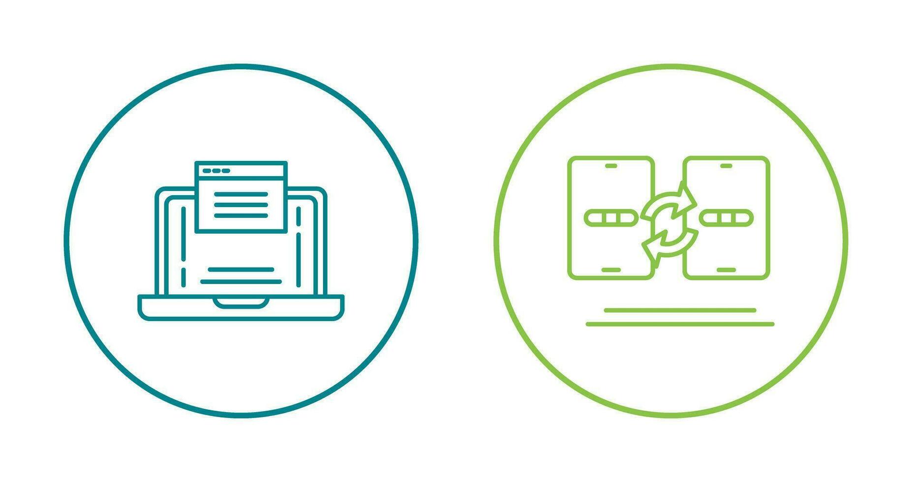 Website and Data Transfer Icon vector