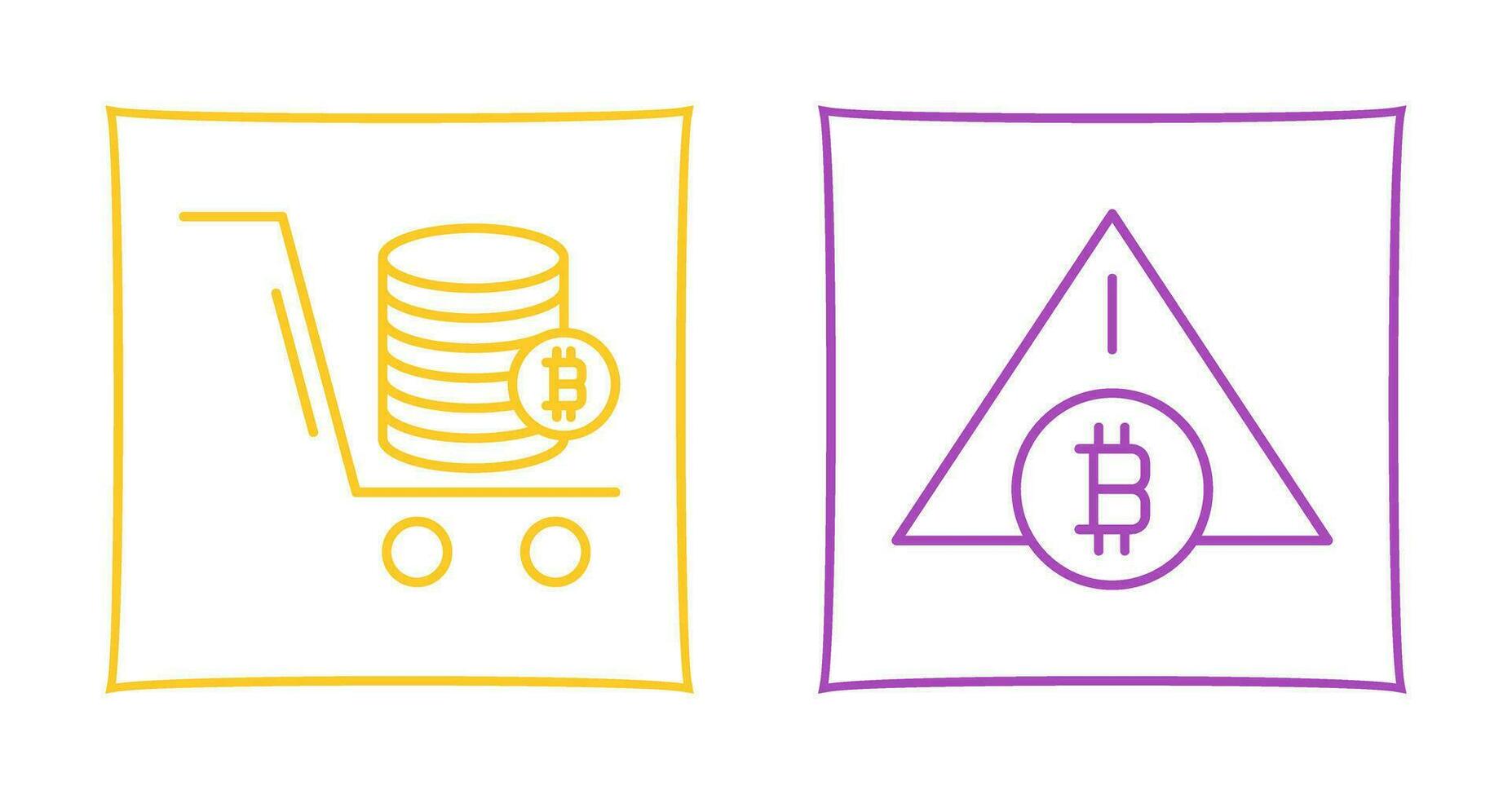 Trolley and Warning Icon vector
