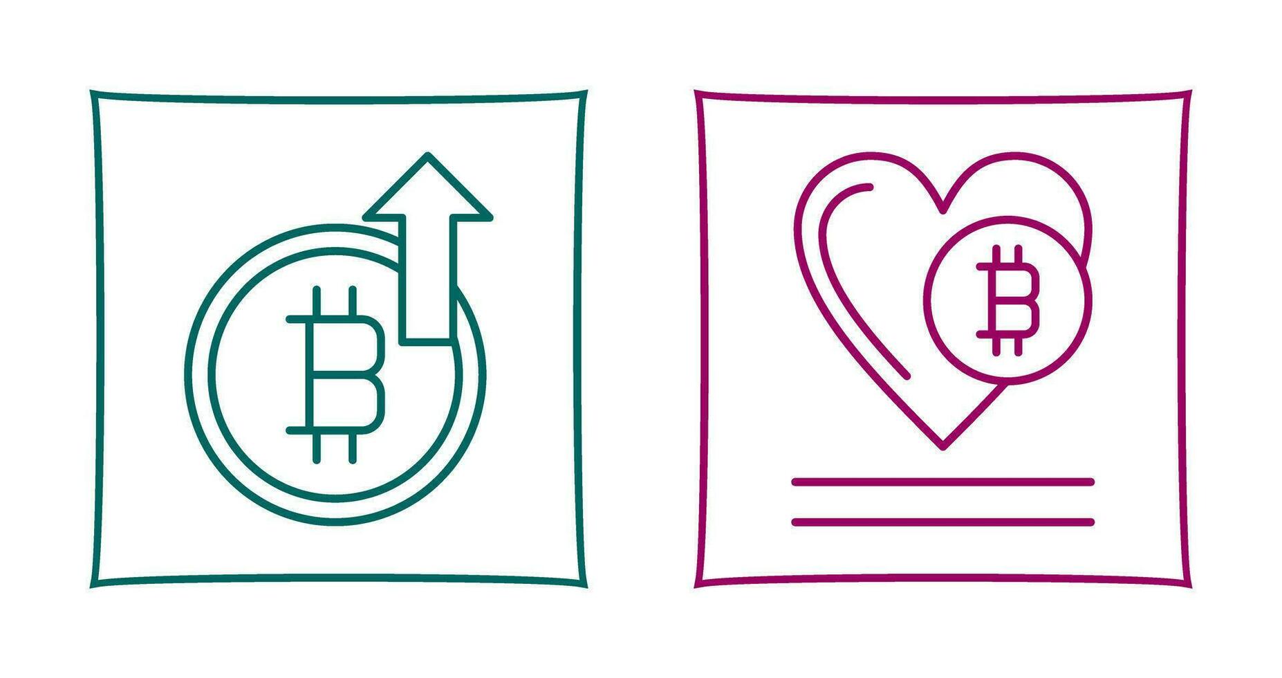 Profit and Heart Icon vector