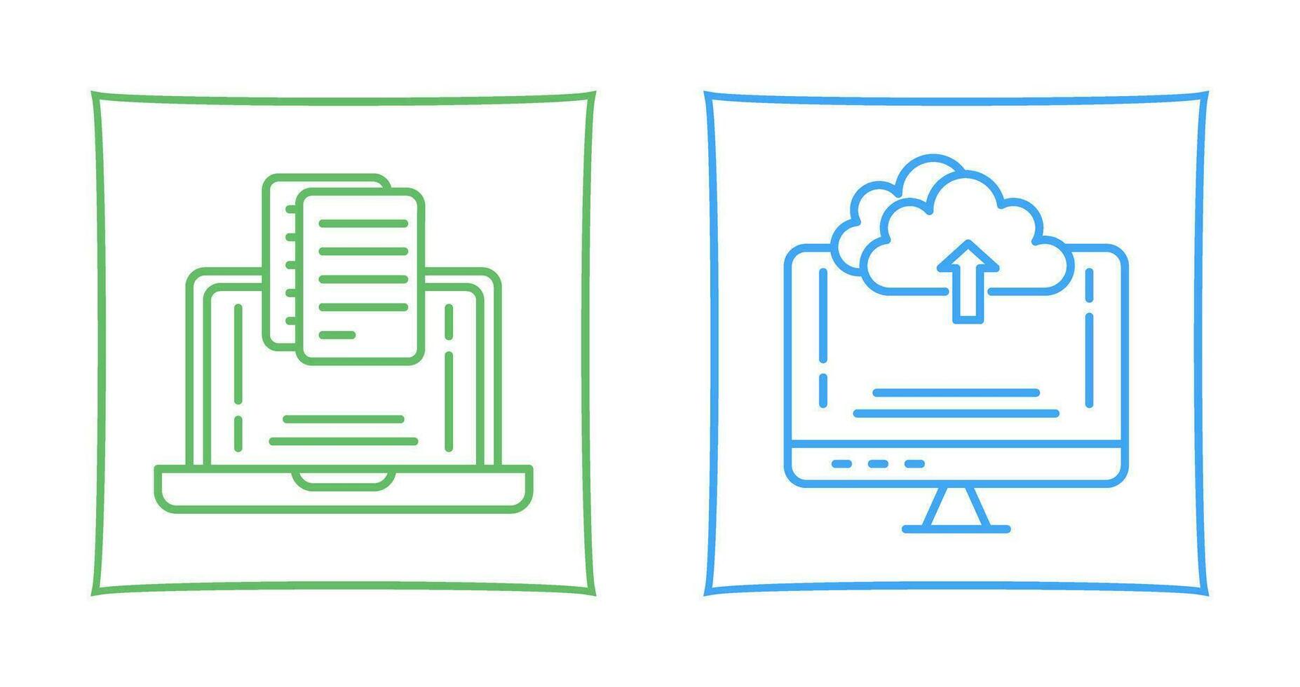 Document and Upload Icon vector