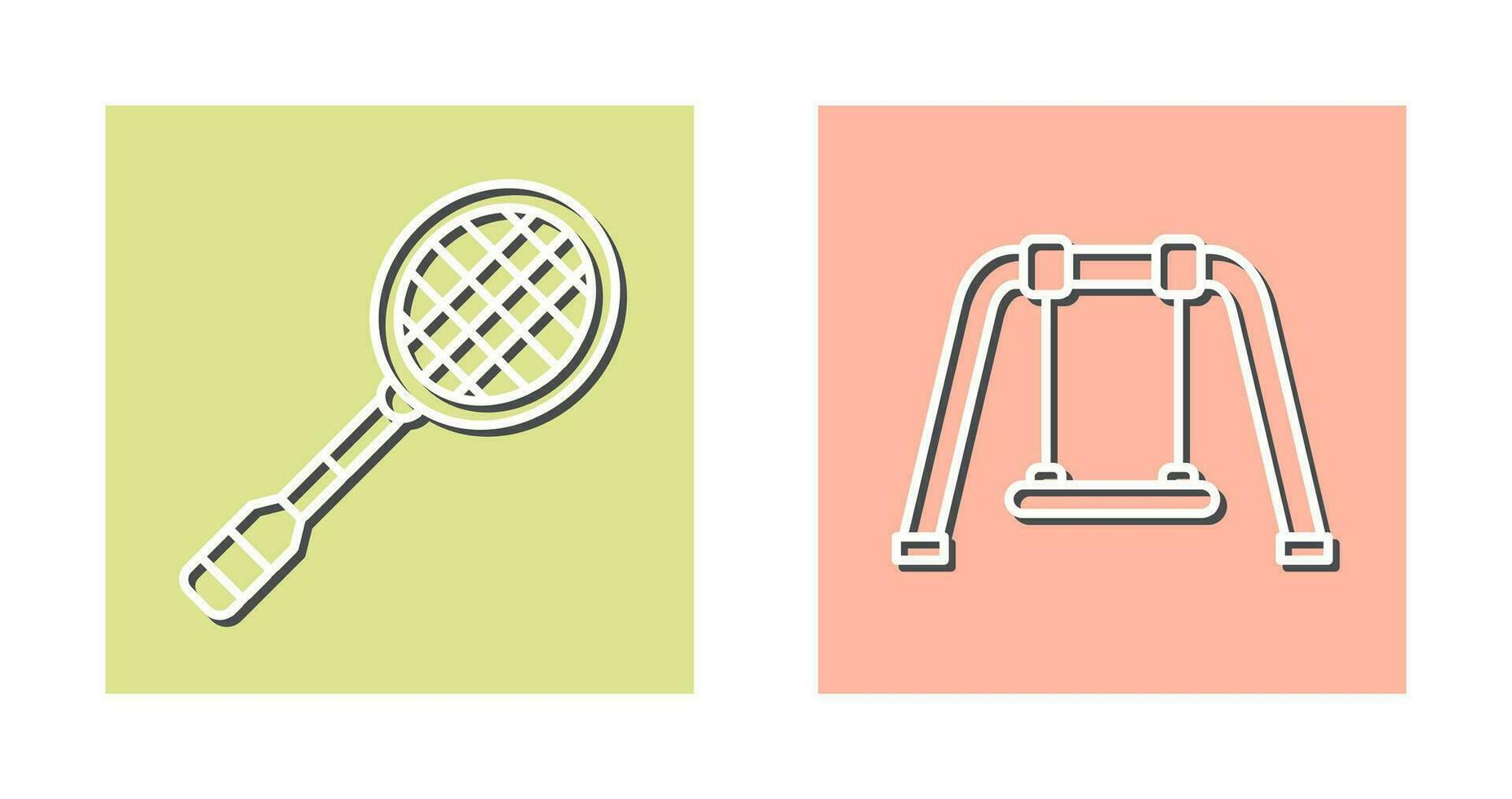 Racket and Swing Icon vector