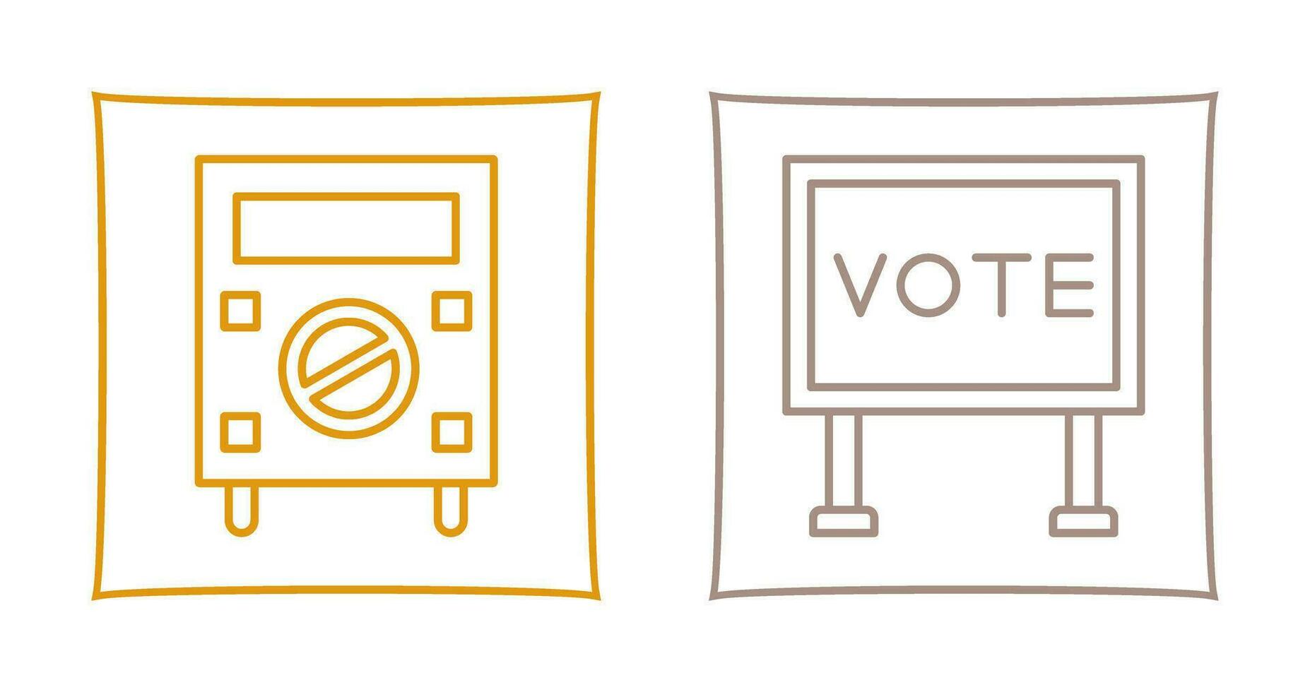 Protester and Billboard Icon vector