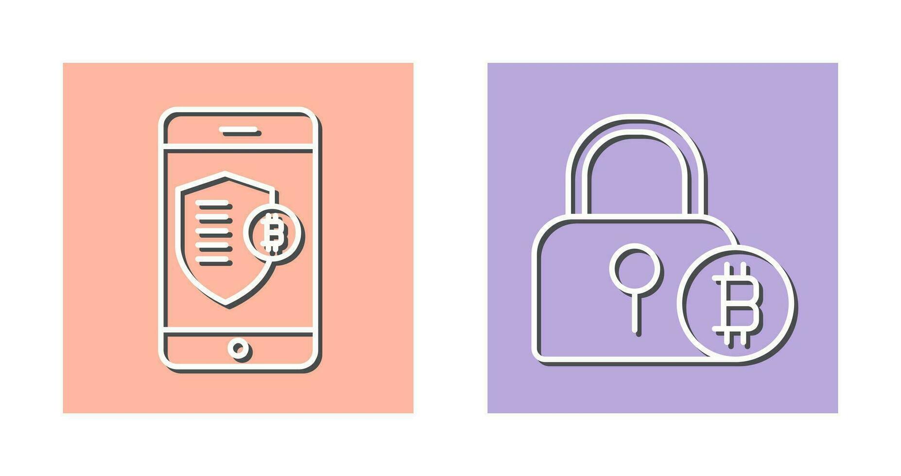 Shield and Lock Icon vector