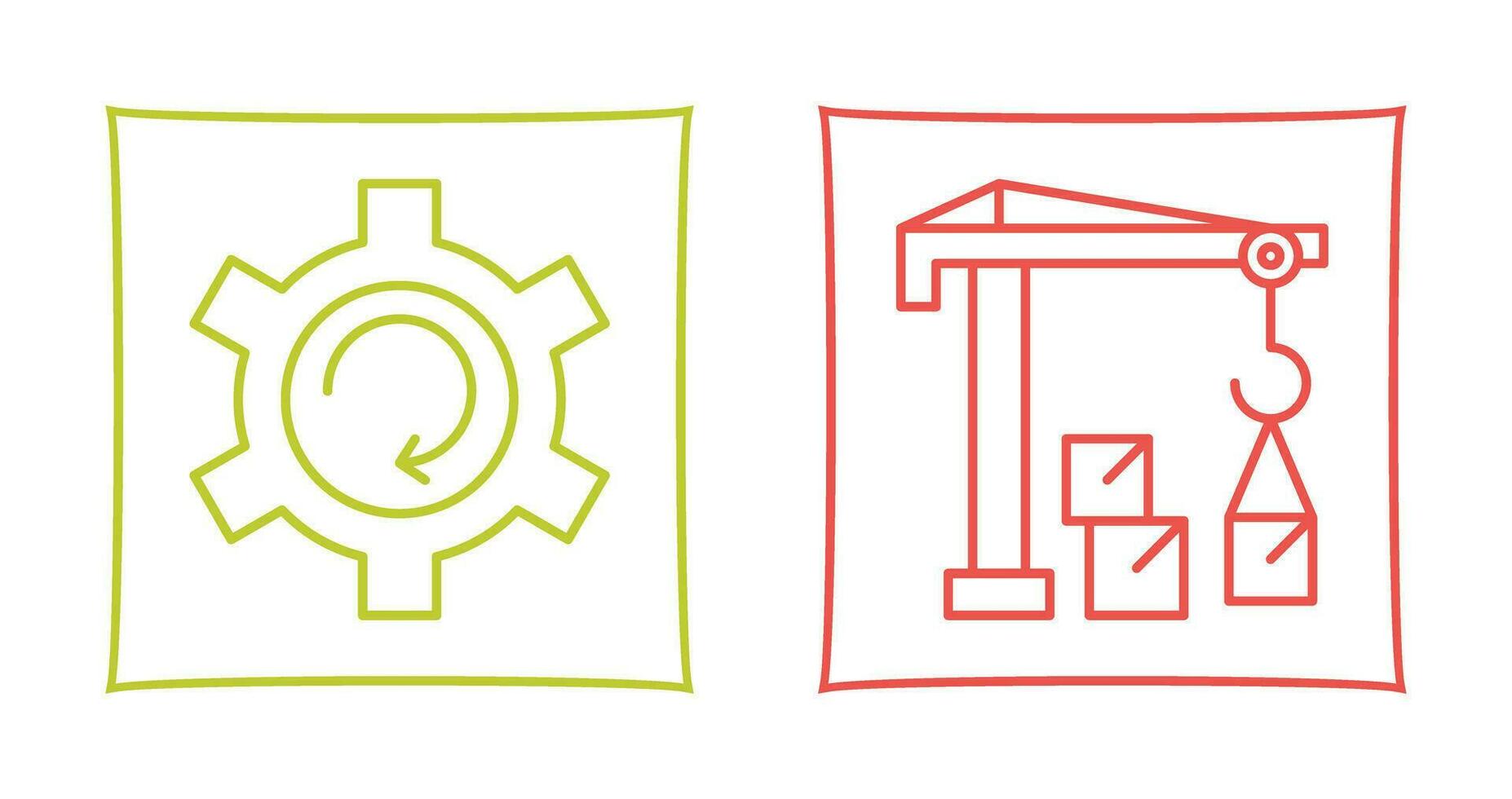 Upgrade and Robotic Arm Icon vector