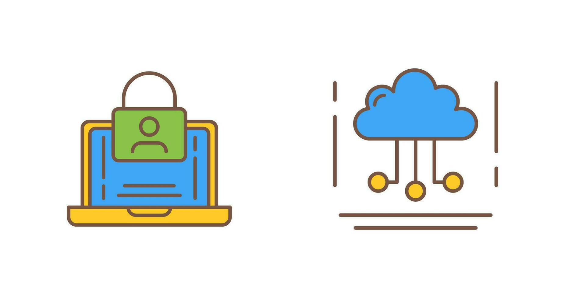 Authentication and Network Icon vector