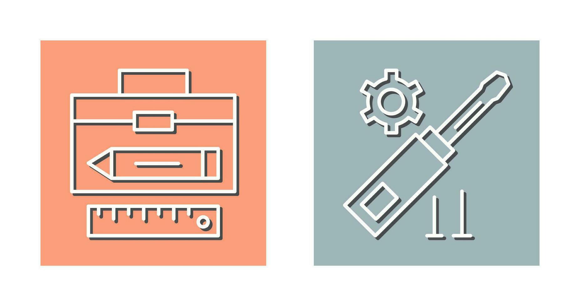 Geometry and Gear Icon vector