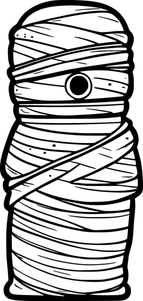 art mummy cartoon vector