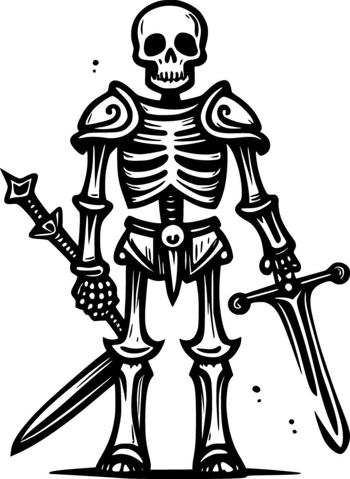 art skull warrior vector