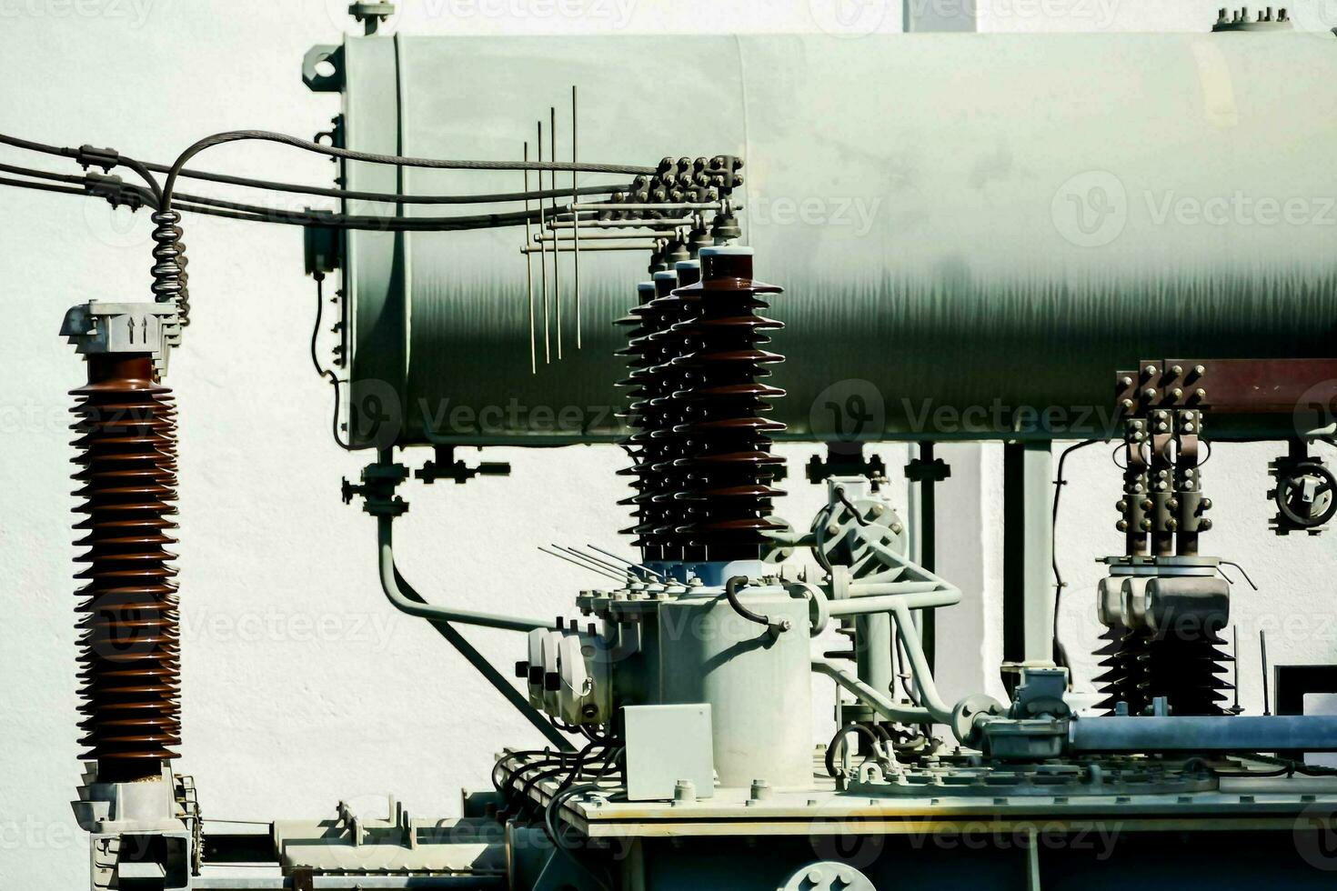 a close up of a large electrical transformer photo