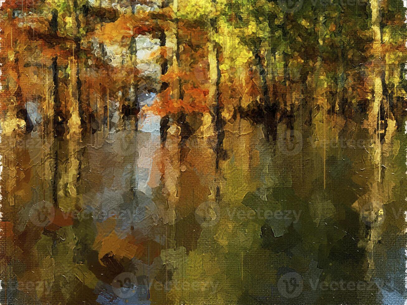 Abstract Nature impressionism Digital Painting illustration photo