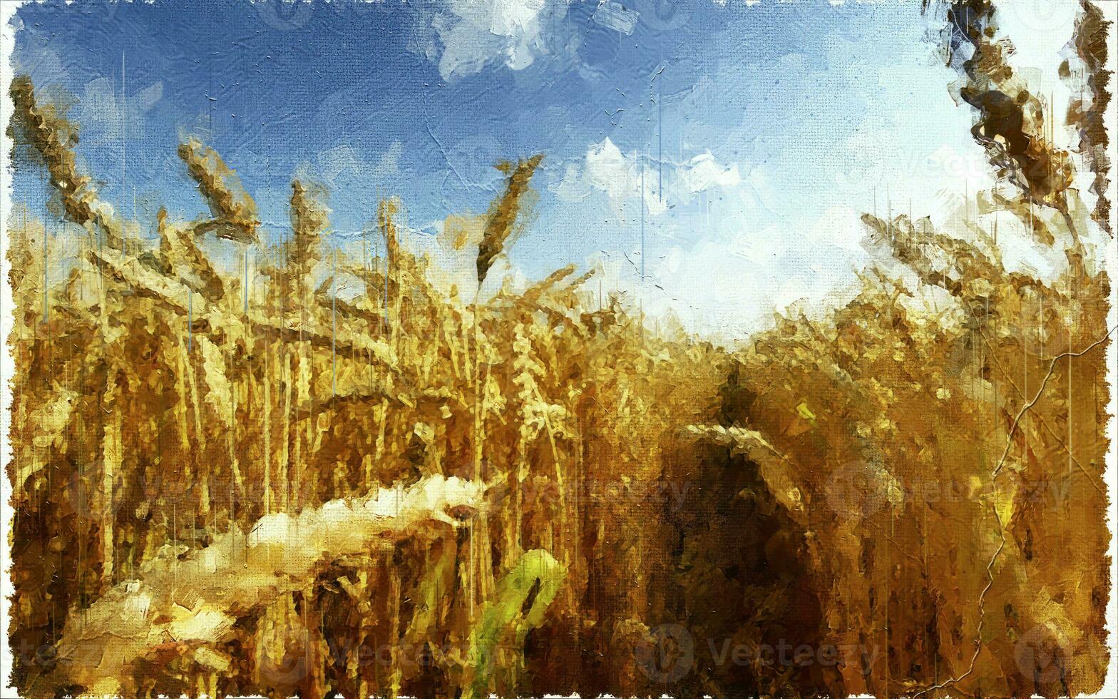 Abstract Nature impressionism Digital Painting illustration photo