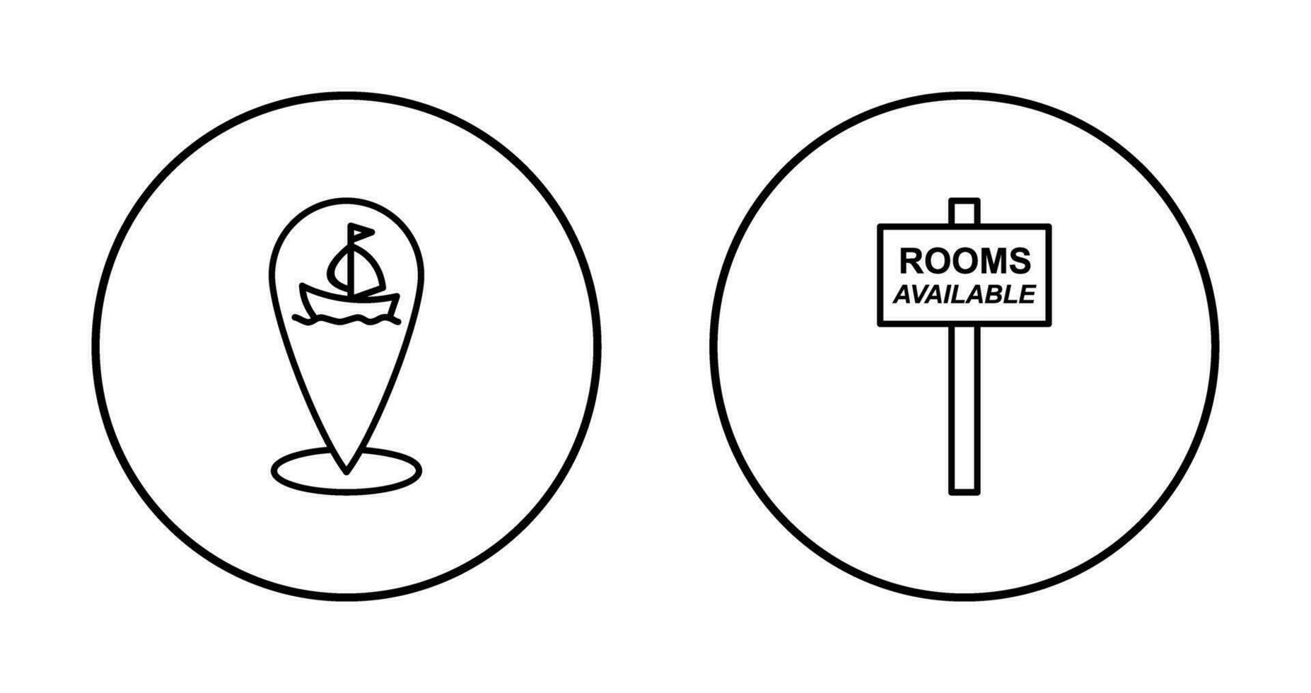 shipping location and room Icon vector