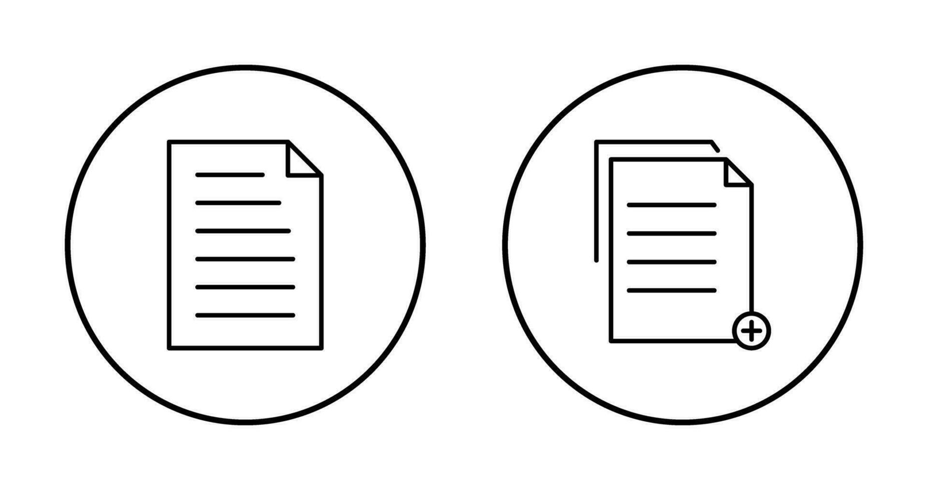 document and two files  Icon vector