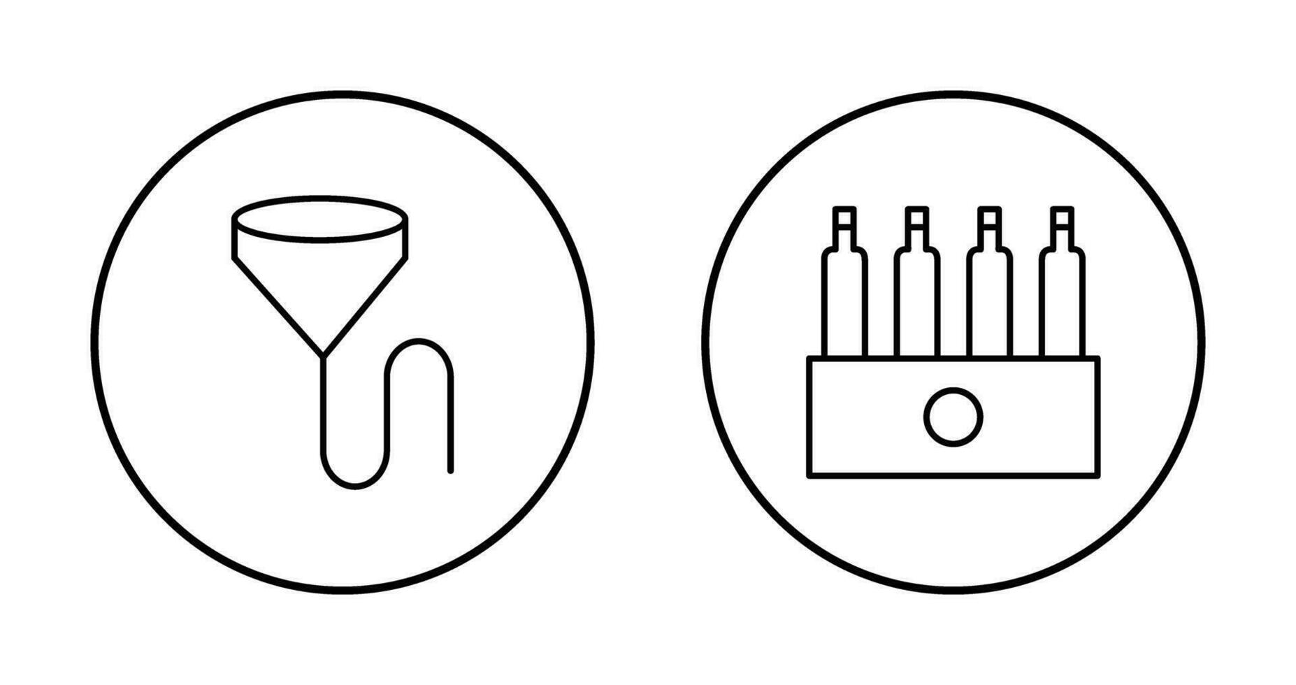 beer bong and pack of beers Icon vector