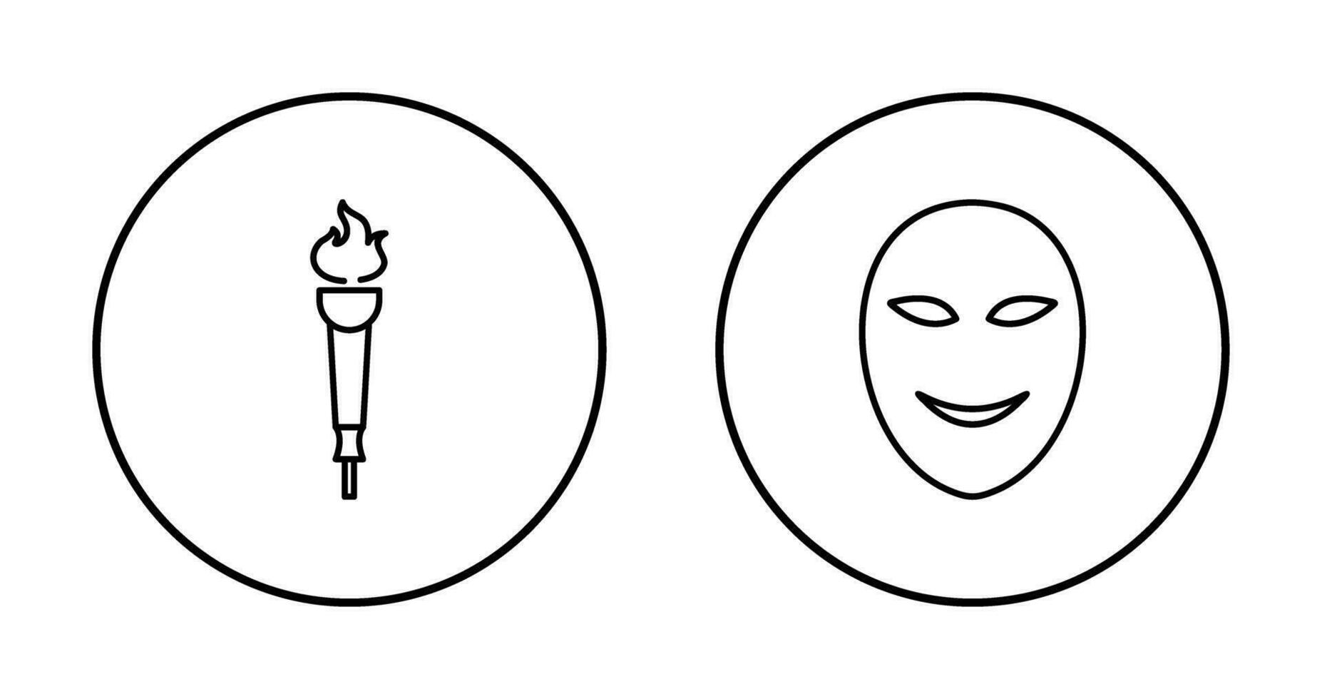Museum Torch and Ancient Icon vector