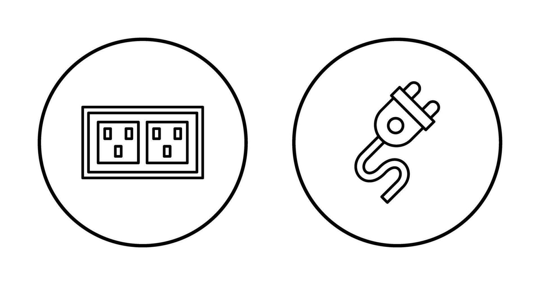 Socket and Plug Icon vector