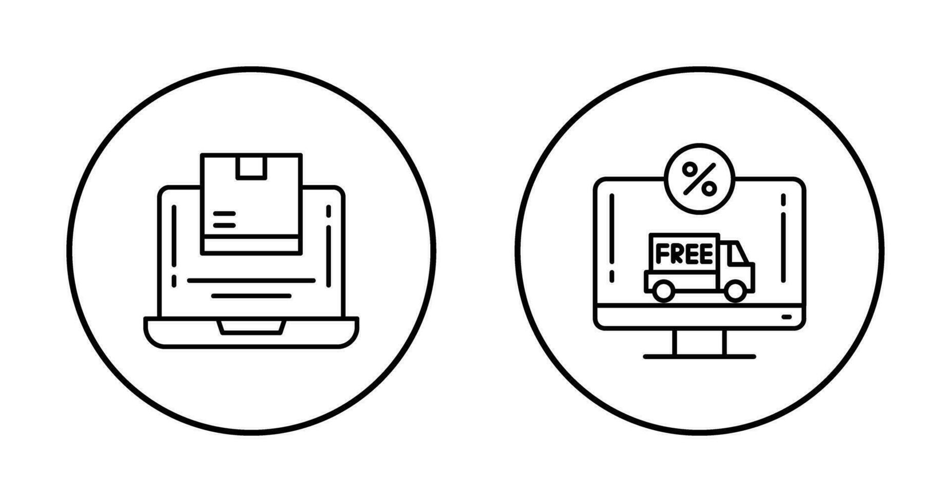 Delivery and Discount Icon vector