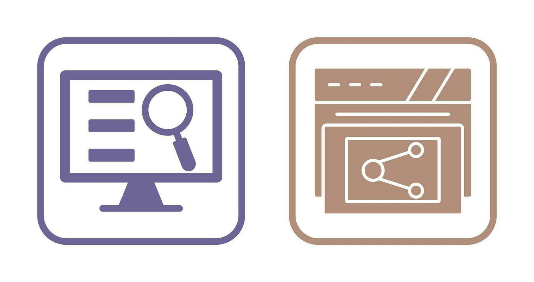 Monitor Screen and Share Icon vector